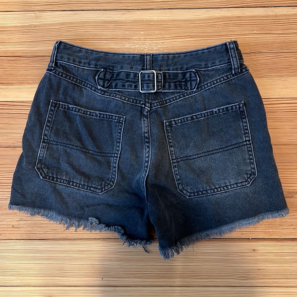 We The Free Button Fly Black Denim Shorts - Size 26